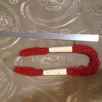 Колье авторской работы (кораллы, слоновая кость), Италия - Одесса