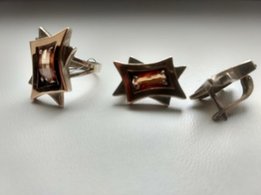 Продам набор кольцо + серьги. Серебро/золото. Белоцерковский завод. - Киев