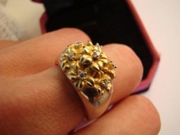 Кольцо винтажное LeVian, золото 14К(п.585) р.17 - Днепр