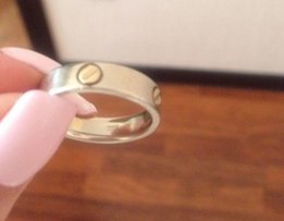 Золотое кольцо Love ring (аналог Cartier ) кольцо с болтами золото - Киев