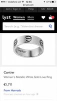 Золотое кольцо Love ring (аналог Cartier ) кольцо с болтами золото - Киев