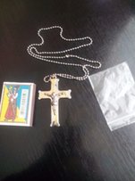 Продам серебряный позолоченный крест из нержавеющей стали. - Винница
