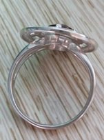 Серебряное кольцо с гранатом - Днепр