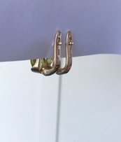 Кольцо и серьги с хризолитом. Золото. - Каменское