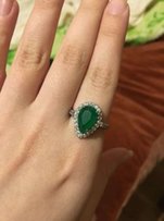 Продам кольцо серебро серебряное со СМАРАГДОМ ИЗУМРУД - 