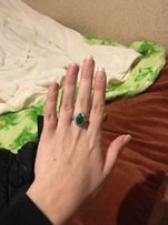 Продам кольцо серебро серебряное со СМАРАГДОМ ИЗУМРУД - 