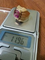 Продам золотой перстень (кольцо) с рубином, александритом, 583 проба - Винница