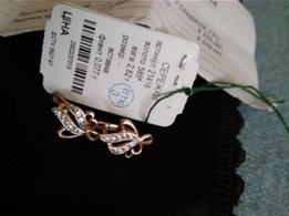 Продам новые серьги,золото 585 пробы. 2,82гр.с фианитами, с бирками - Луганск