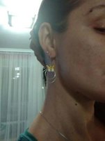 Срібні сережки з метеликами - Каменец-Подольский