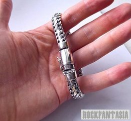Серебряный мужской браслет панцирный, срібний браслет чоловічий - Киев