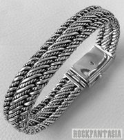Серебряный мужской браслет ручное плетение эксклюзив - Киев