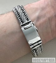Серебряный мужской браслет ручное плетение эксклюзив - Киев