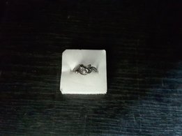 Серебряное кольцо с фианитом, разм. 16-16,5 - Харьков