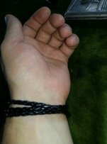 Браслет кожа Gucci серебро - 