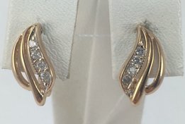Серьги золотые 585 проба, арт.8048 н - 