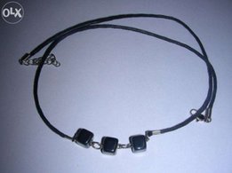 Колье ( бусы, ожерелье) из гематита с крестиком - Киев