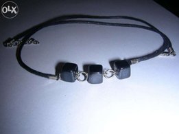 Колье ( бусы, ожерелье) из гематита с крестиком - Киев