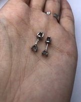Серьги пуссеты гвоздики серебро 925 - Киев