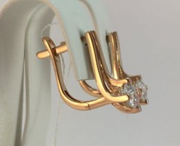 Серьги золотые 585 проба, арт.7002 - 
