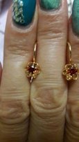 Сережки кульчики срібло 925 проби позолота 850 проби - Запорожье