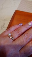 Золотые серьги и кольцо с жемчугом 585 пр. - Киев