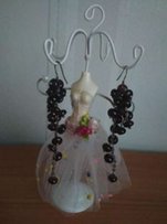 Серьги. Серебро. гранат. Ручная работа - Первомайск
