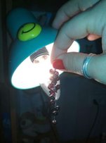 Серьги. Серебро. гранат. Ручная работа - Первомайск