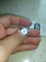 Серебряное кольцо с золотой пластиной - Ровно