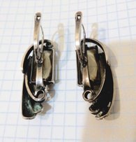 Серьги серебро, 12 грамм, Раухтопаз, Ручная работа - Киев