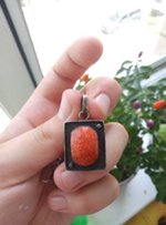 Серебряный набор ручной работы(серьги и подвеска). - Киев