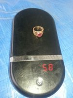 Золотое кольцо перстень с камнем Рубин Золото 583 пробы Вес 5.8 грамма - Славянск