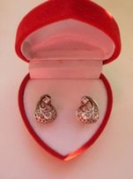 Ажурные серебряные серьги 975 проба + подарок - коробочка - Николаев