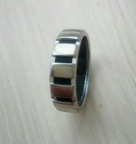 Кольцо мужское брендовое Chaumet оригинал.Белое золото+каучук - Киев