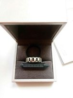 Кольцо мужское брендовое Chaumet оригинал.Белое золото+каучук - Киев