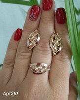 Серьги и кольцо Арт. 210 | Серебро с Золотом | 880 грн - Одесса