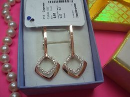 Новые серебряные серьги с золотыми вставками - Львов