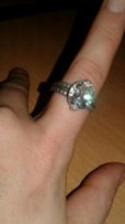 Серебряное кольцо - Вишнёвое