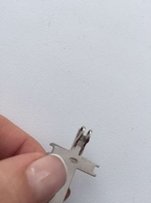 Серебряный крестик с цирконием Под белое золото цирконы подвеска кулон - Одесса