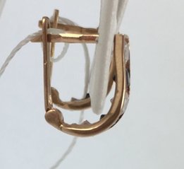 Серьги детские золотые 585 проба, арт.8099 н - Черновцы