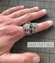 Серебряное кольцо череп хищник, мужской перстень печатка подарок - Киев