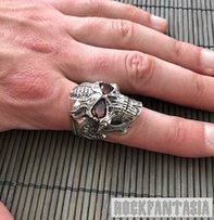 Серебряное кольцо череп хищник, мужской перстень печатка подарок - Киев