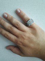 Серебряный мужской перстень с цирконием - Полтава