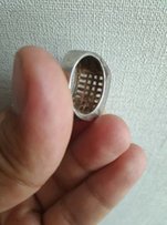 Серебряный мужской перстень с цирконием - Полтава