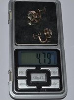 Шикарные серьги серебро 875 проба голова камни вес 4,79 грамм винтаж и - Мелитополь