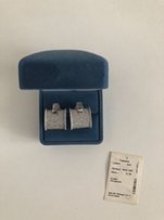 Серебряные серьги 925.Вес 8.38, вставка - куб. Цирконий - Одесса