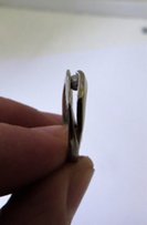 Золотое кольцо 585-й пробы. Белое золото + бриллиант 0,03ct - Борисполь