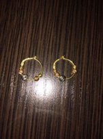 Серьги итальянское золото 750 пробы - Днепр