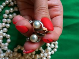 Серги серебро 925 + золото - Днепр