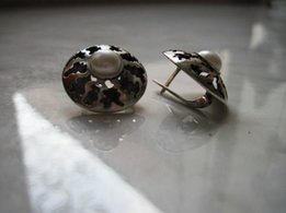 Серьги серебряные с жемчугом - Киев