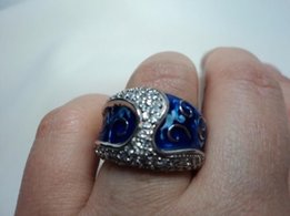 Кольцо с эмалью 925пр, 18,5-19 р - Киев